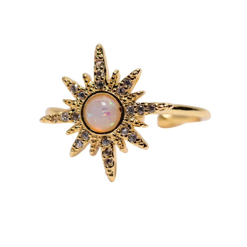 Shine Without Limits – Jewelry Sale Happening Now Opal Sun Ring
