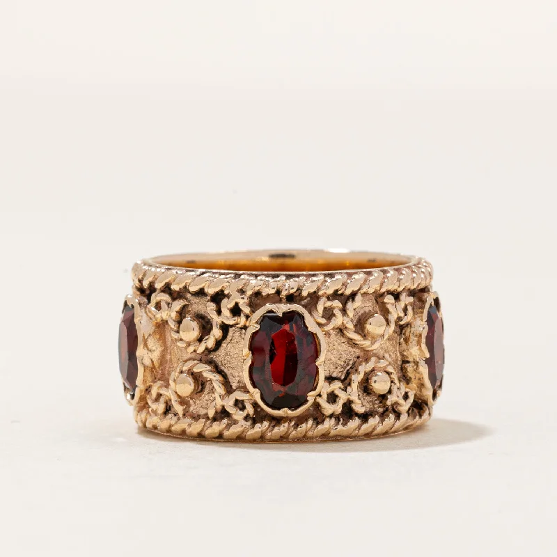 Premium Jewelry Now Available At Special Discounts Ornate Garnet Ring | 2.00ctw | SZ 5.5 |