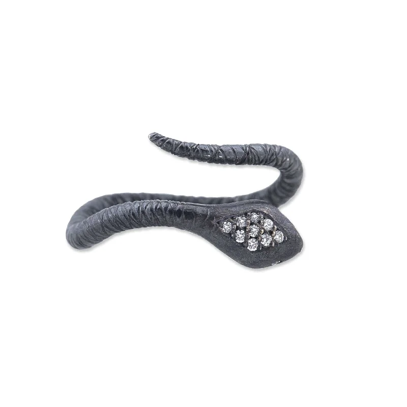 Stunning Jewelry Pieces At The Lowest Prices Ever Lika Behar Oxidized Sterling Silver Diamond Head Snake Ring Stunning Jewelry Pieces At The Lowest Prices Ever Lika Behar Oxidized Sterling Silver Diamond Head Snake Ring