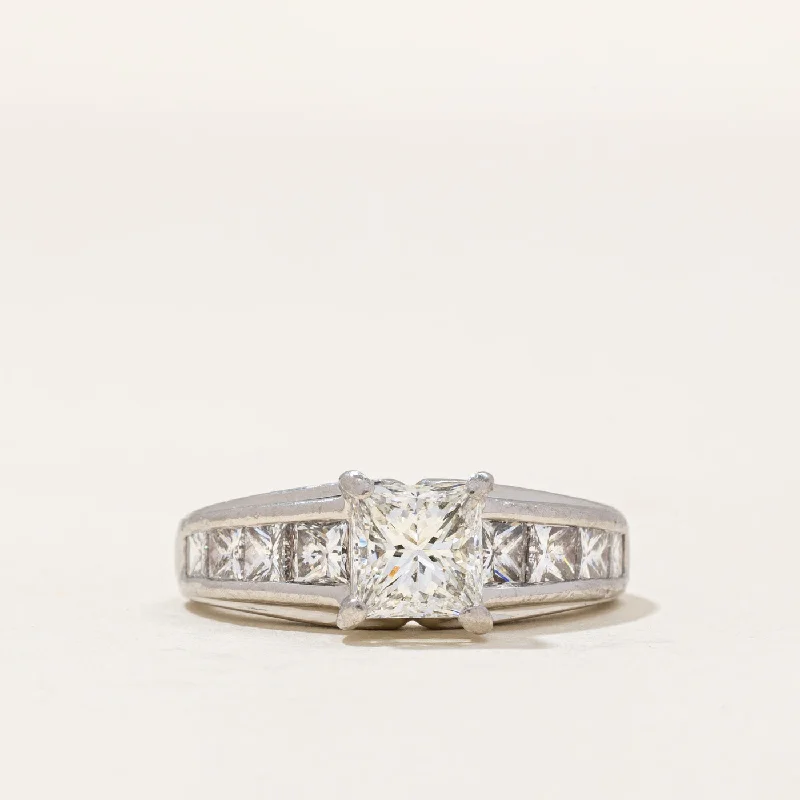 Flash Deals On Fine Jewelry – Shop Before It's Gone Princess Cut Diamond Engagement Ring | 1.55ctw | SZ 4.25 |