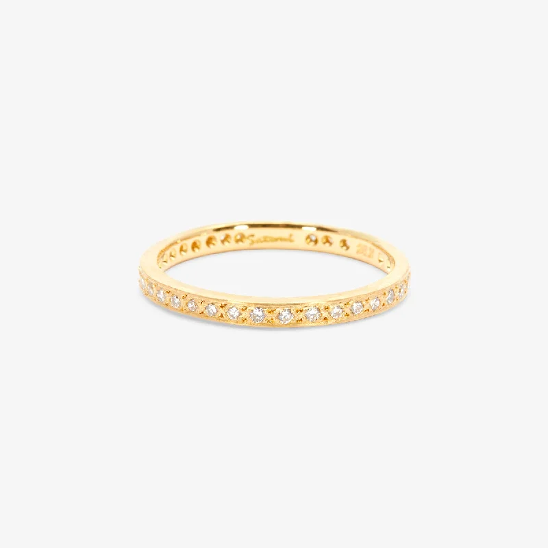 Affordable Elegance – Special Jewelry Sale Now Live R15002W | White Diamond Hammered Eternity Band