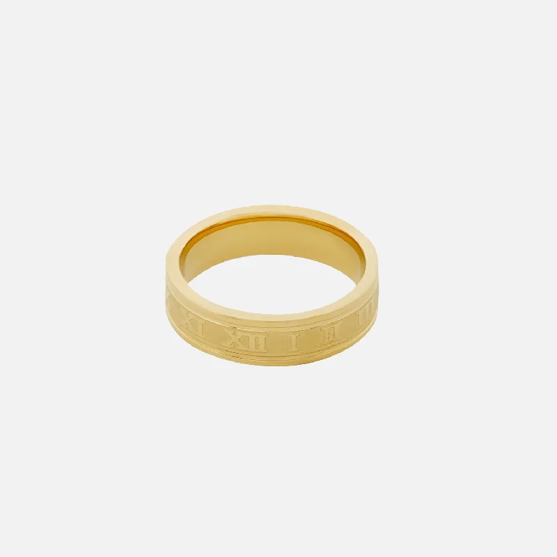 Elegant Jewelry, Exclusive Prices – Shop Now "CHIFFRE ROMAIN" RING - GOLD