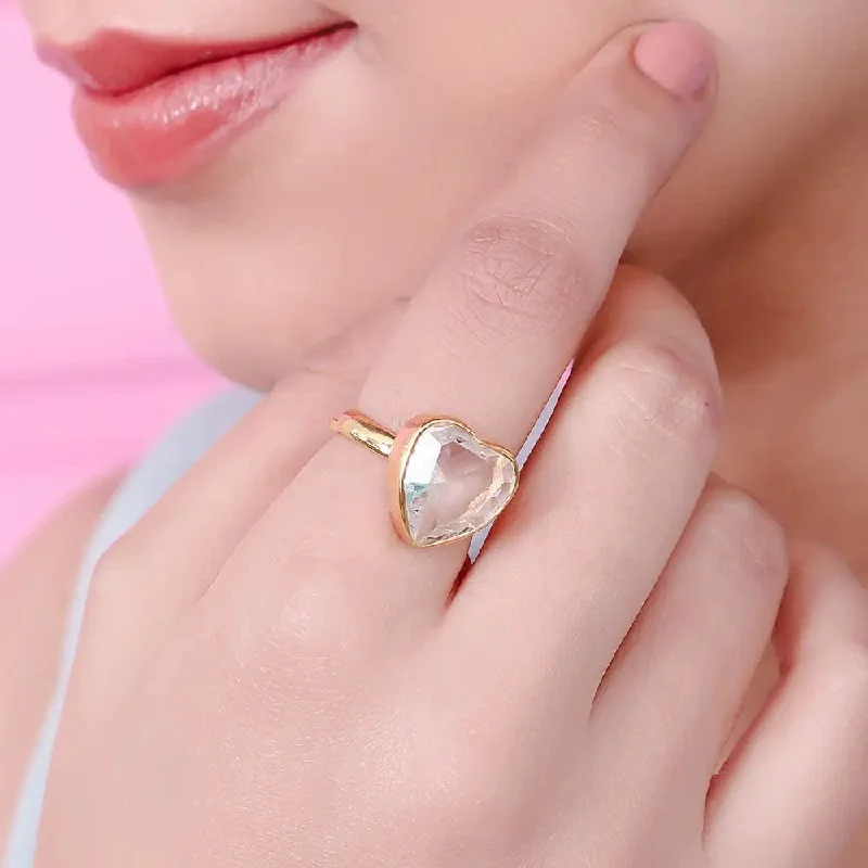 Premium Diamond Jewelry At Once-In-A-Lifetime Discounts SILVER 92.5 HEART RING