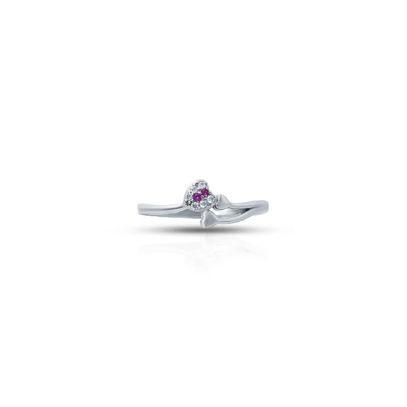 Personalized Jewelry Sale – Meaningful Gifts At Great Prices Silver Heartfelt Pink Sapphire Ring