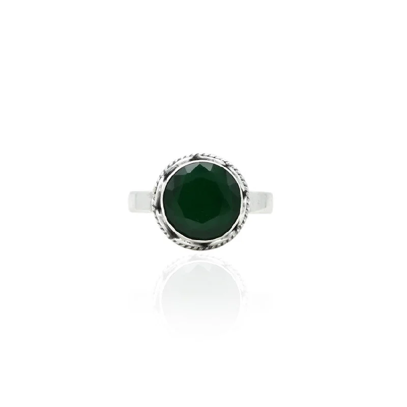 Jewelry Deals That Sparkle – Shop Today Silver Studded Green Stone Ring