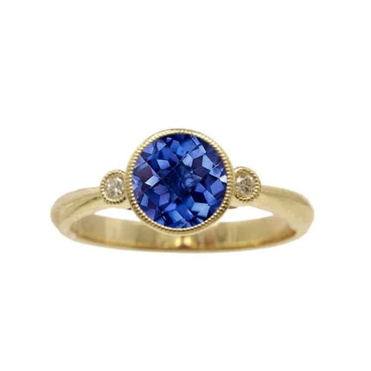 Flash Sale On Exquisite Jewelry – Don't Miss Out Tanzanite and Diamond Ring by Stanton Color