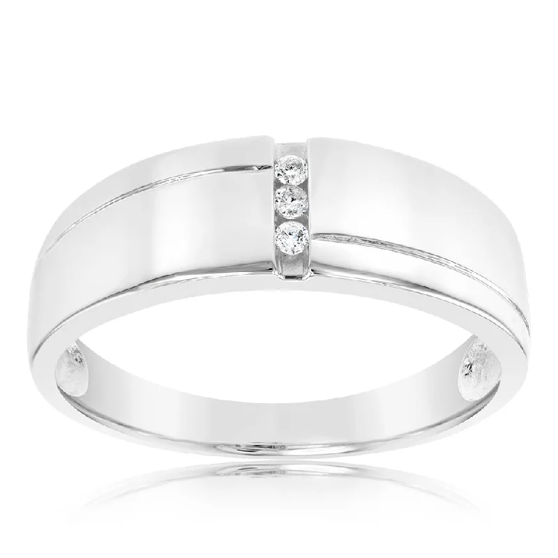 Upgrade Your Jewelry Collection For Less Sterling Silver 3 Diamond Ring