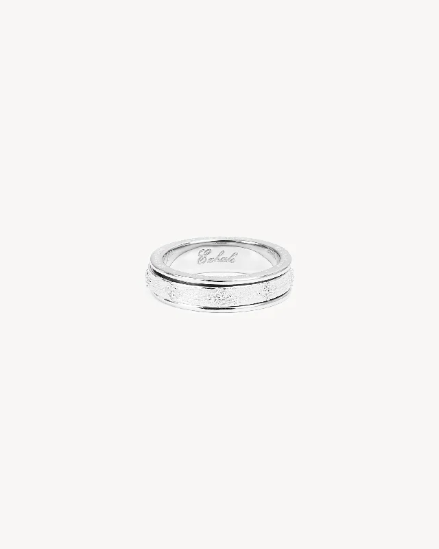 Dazzle In Elegance With Our Biggest Jewelry Sale Sterling Silver Breathe Spinning Meditation Ring