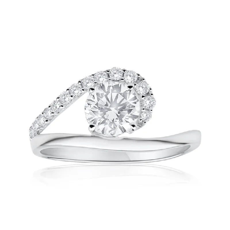 Limited-Time Jewelry Discounts – Shine Without The Splurge Sterling Silver Cubic Zirconia Wave 6mm Ring