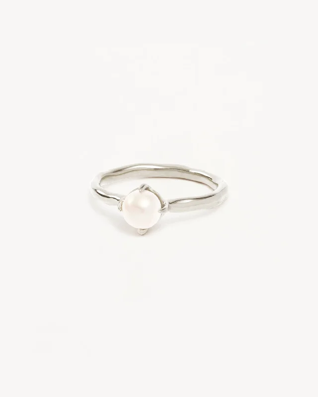 Dazzle In Elegance With Our Biggest Jewelry Sale Sterling Silver Endless Grace Pearl Ring