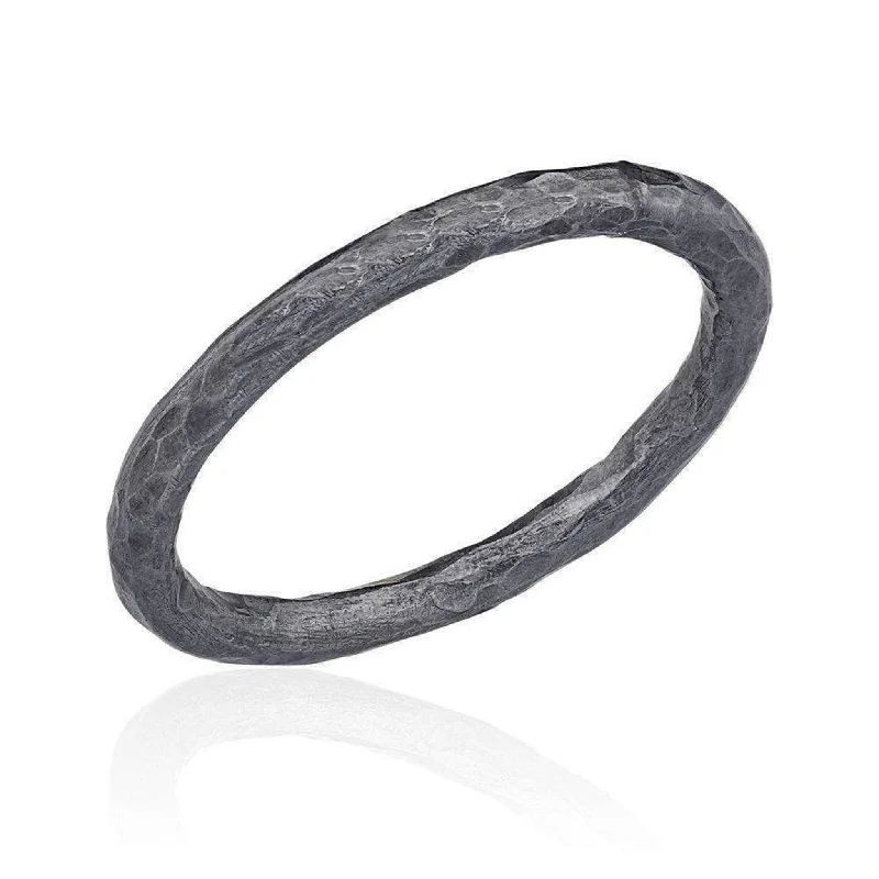 Personalized Jewelry Sale – Unique Gifts At Low Prices Lika Behar Sterling Silver Hammered Band Rings