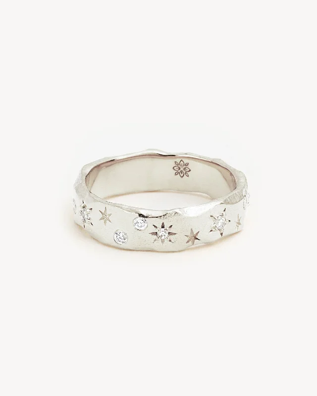 Delicate Crystal Jewelry For Sophisticated Charm Sterling Silver Wanderer Ring