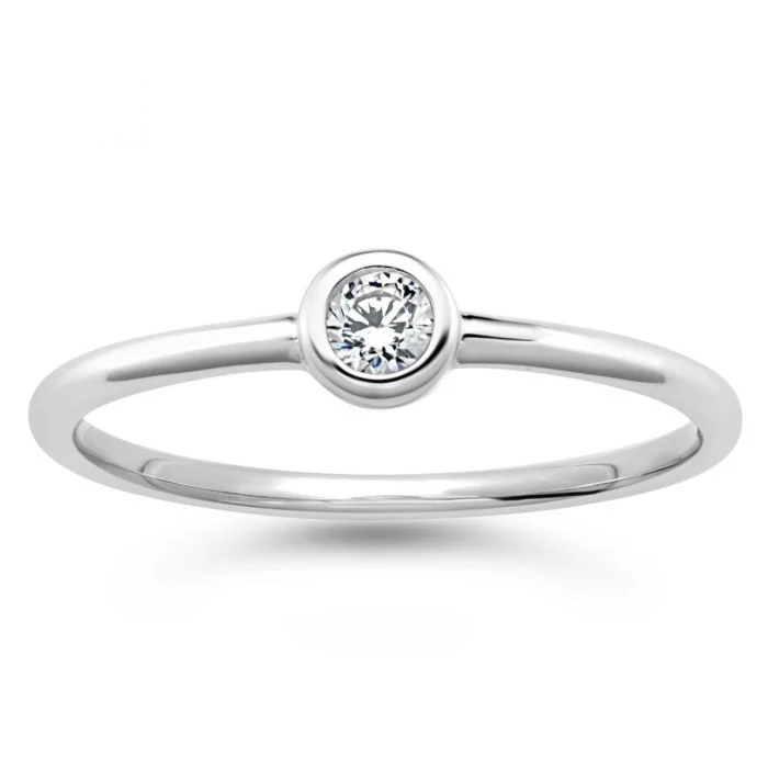 Personalized Jewelry Sale – Unique Pieces At Great Prices Sterling Silver Zirconia Bezel Solitaire Ring
