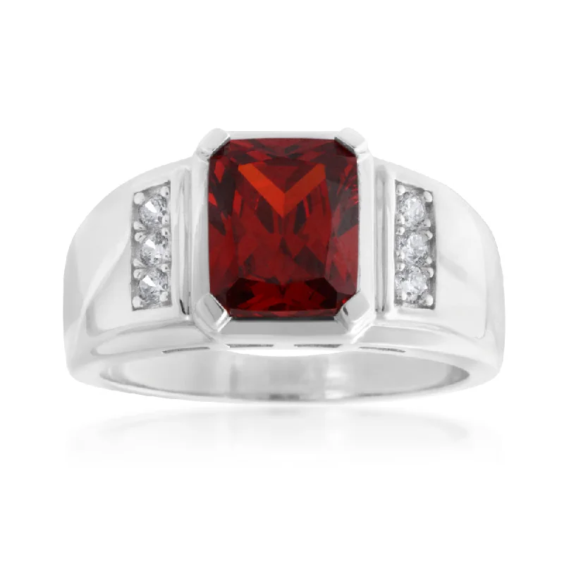 Shop Dazzling Jewelry At The Best Prices Sterling Silver Zirconia Gents Ring