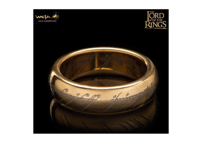 Elegant Jewelry Pieces At Unbelievable Prices The Lord of the Rings: The One Ring: Gold Plated Tungsten Carbide (with Elvish runes) Elegant Jewelry Pieces At Unbelievable Prices The Lord of the Rings: The One Ring: Gold Plated Tungsten Carbide (with Elvish runes)