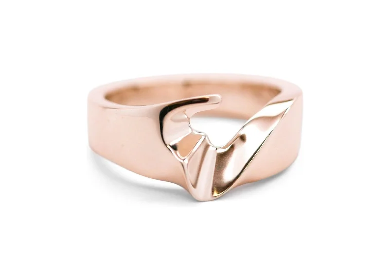 Chic, Trendy, And Affordable Jewelry Sale The Nelson Ring, Red Gold