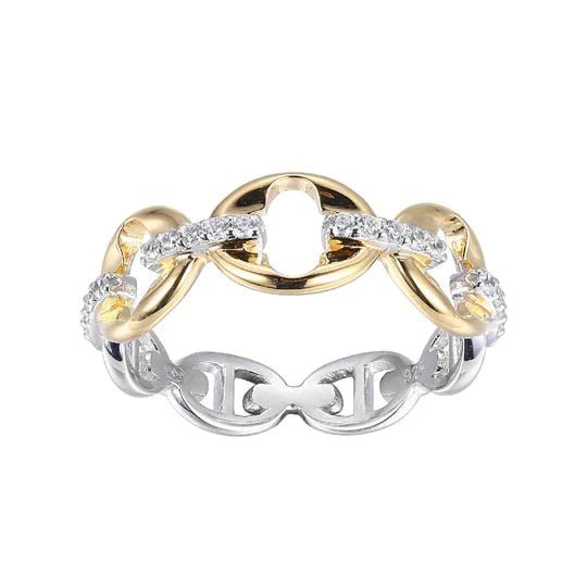 Grab Your Favorite Jewelry At The Lowest Prices YGP Sterling CZ Oval Link Ring