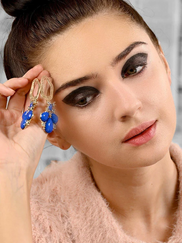 Flash Deals On Fine Jewelry – Shop Before It's Gone Odette Women Blue Metal Earring Flash Deals On Fine Jewelry – Shop Before It's Gone Odette Women Blue Metal Earring