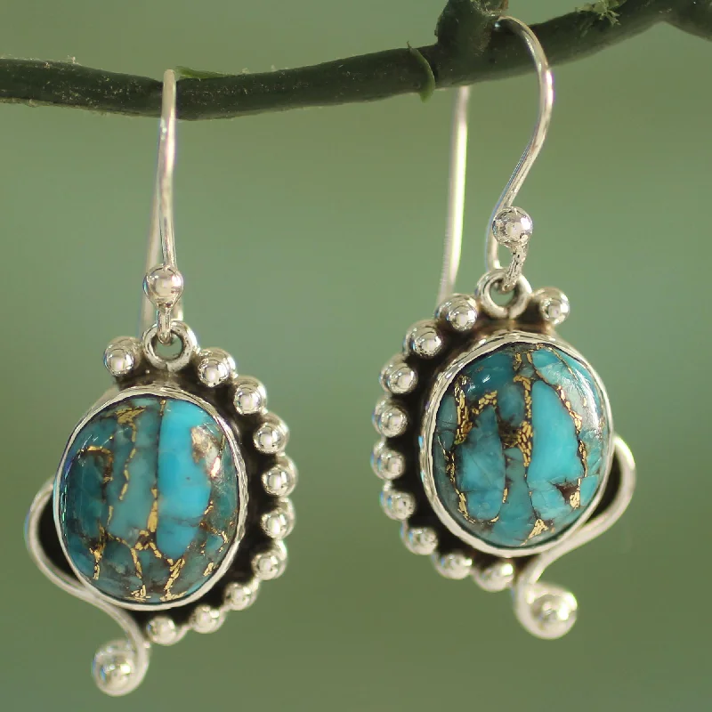 Best Jewelry Sale – Shop Exclusive Designs Now Blue Indian Paisley Handcrafted Composite Turquoise Sterling Silver Earrings Best Jewelry Sale – Shop Exclusive Designs Now Blue Indian Paisley Handcrafted Composite Turquoise Sterling Silver Earrings