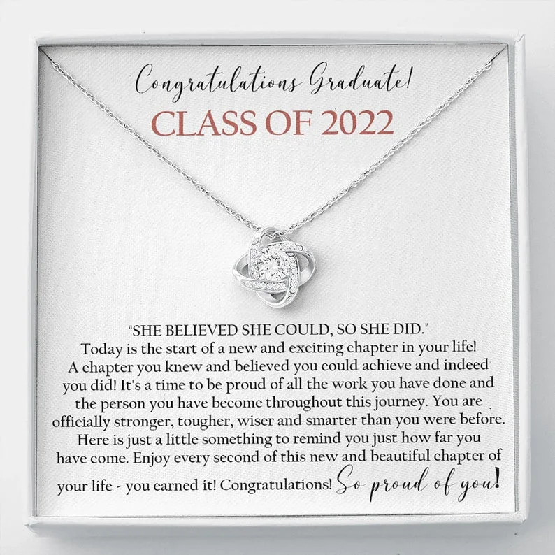 Don't Miss Our Biggest Jewelry Sale Of The Season Class of 2022 Graduation Gift Necklace Graduation Gift for Her Graduation Gift 2022