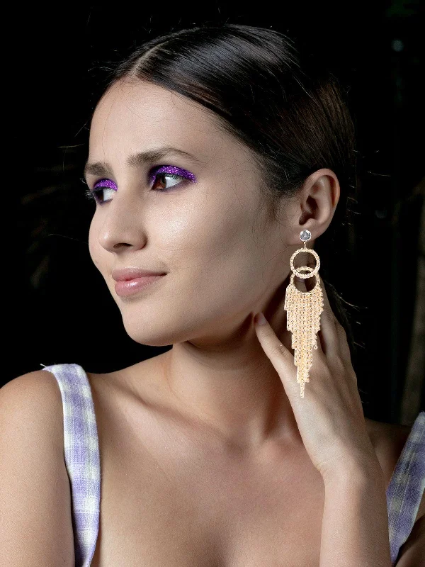 Premium Jewelry, Premium Discounts – Act Fast Odette Women Gold Metal Earrings