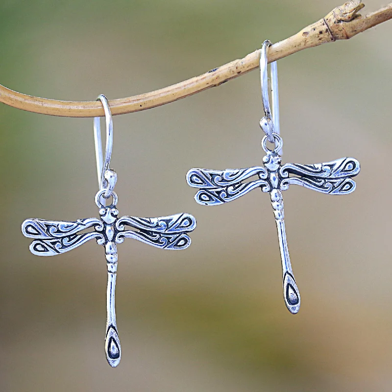 High-Quality Jewelry At A Fraction Of The Cost Elegance of the Dragonflies Handcrafted Sterling Silver Dragonfly Wings Dangle Earrings High-Quality Jewelry At A Fraction Of The Cost Elegance of the Dragonflies Handcrafted Sterling Silver Dragonfly Wings Dangle Earrings