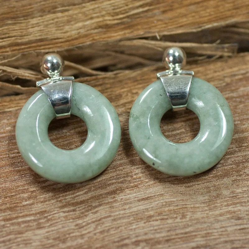 Limited-Time Jewelry Sale – Don't Miss These Deals Endless Melody Modern Light Green Jade Earrings