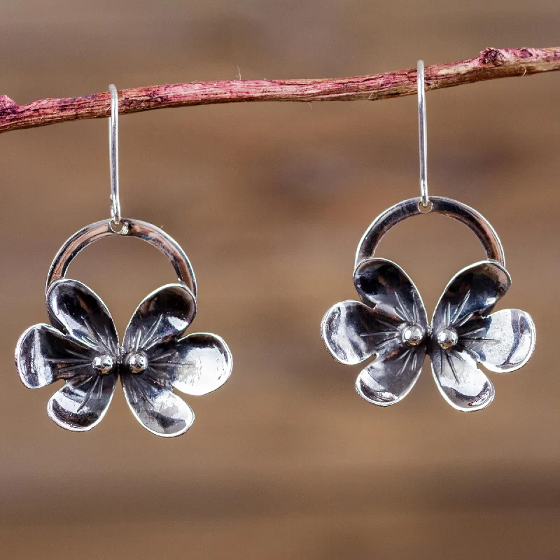 Elegant Jewelry Styles At Budget-Friendly Prices Forest Butterflies Sterling Silver Butterfly Earrings Artisan Flower Jewelry