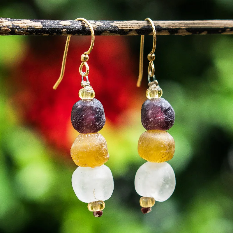 Huge Savings On Timeless Jewelry Collections Fresh Novelty Recycled Glass and Plastic Beaded Earrings from Ghana