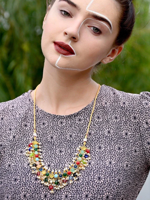 Chic, Trendy, And Affordable Jewelry Sale Odette Women Jewel-Tone Multicolour Princess Necklace Set Chic, Trendy, And Affordable Jewelry Sale Odette Women Jewel-Tone Multicolour Princess Necklace Set