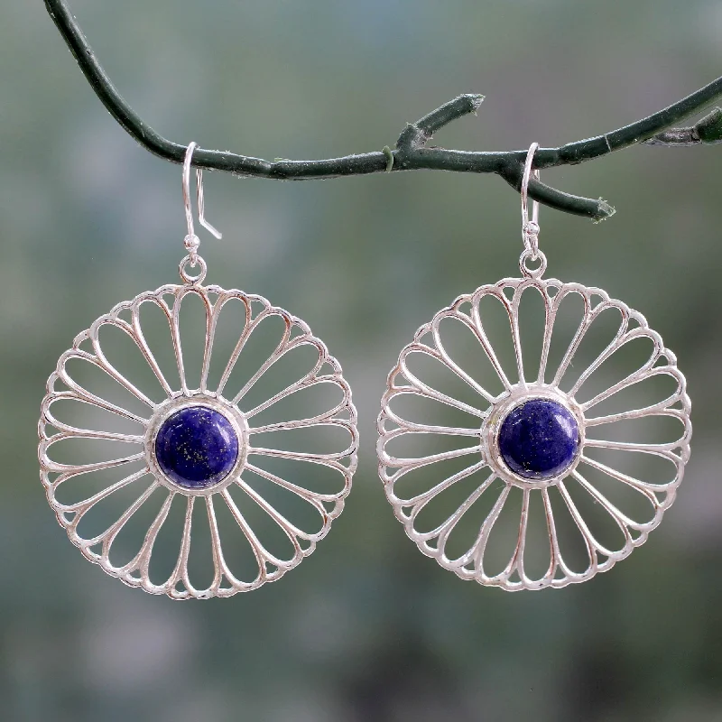 Limited-Stock Jewelry Sale – Once It's Gone, It's Gone Morning Rays Indian Handmade Lapis Lazuli Dangle Earrings