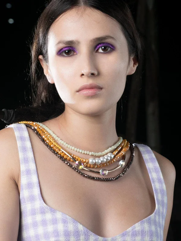 Luxury Jewelry At Unbeatable Discounts Odette Women Multicoloured Beaded Necklace