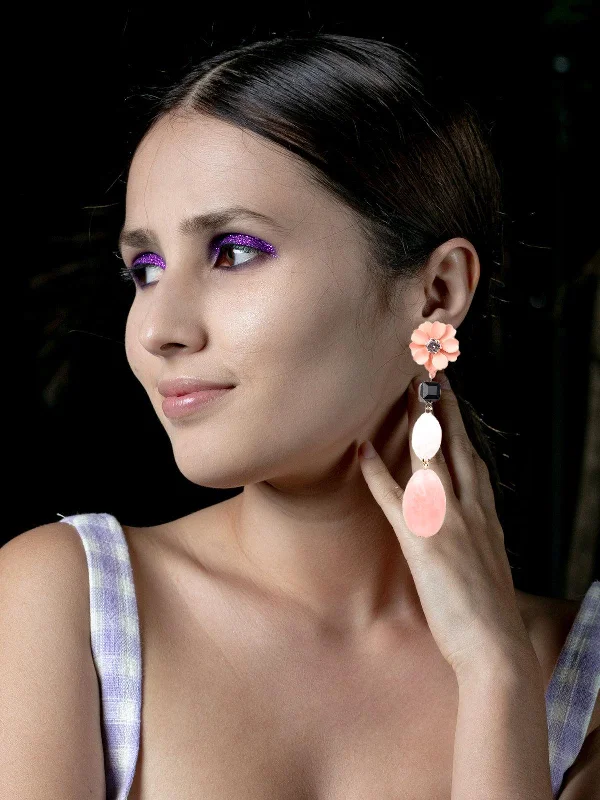 Don't Miss Out On Bestselling Jewelry At Special Prices Odette Women Pink Metal Earrings