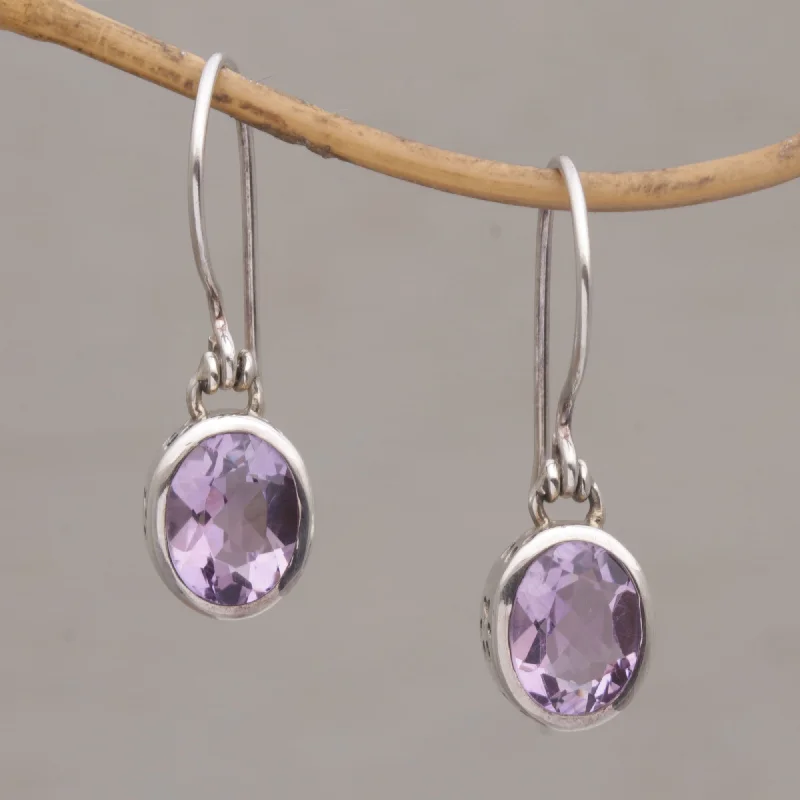 Your Dream Jewelry At Dream Prices – Shop Now Purple Paws Amethyst and Sterling Silver Paw Print Dangle Earrings