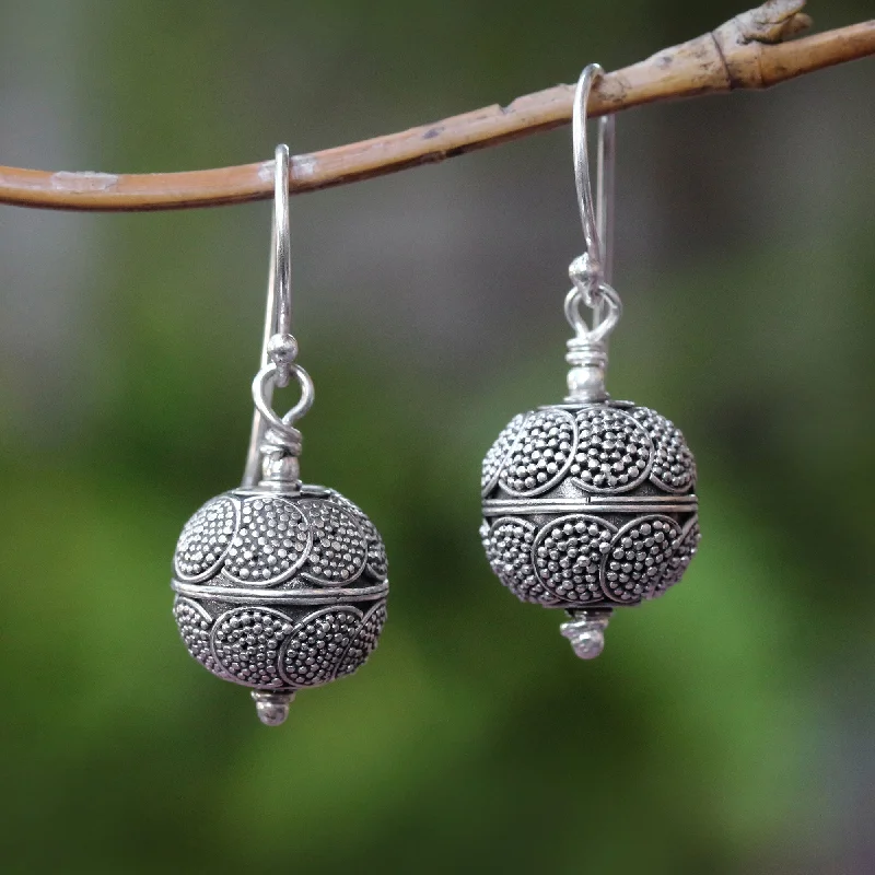 Don't Miss These Dazzling Jewelry Discounts Sky Lanterns Dot Motif Sterling Silver Dangle Earrings from Bali