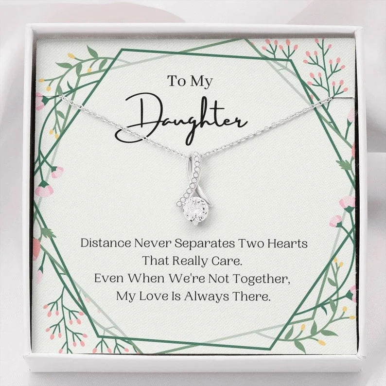 Limited-Stock Jewelry Sale – Shop Before It's Gone To My Daughter Necklace My Love Is Always There For Daughter Present For Daughter Gift Ideas For Daughter