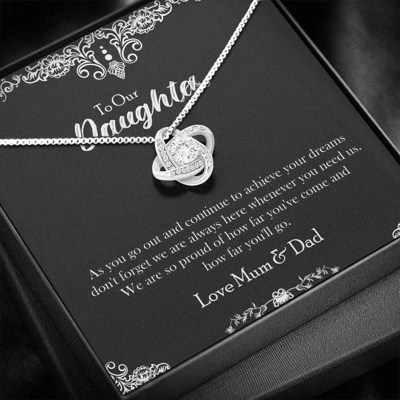 Your Dream Jewelry At Dream Prices To Our Daughter Necklace Gift From Mom Dad Birthday Mothers Day Graduation For Her Girls Women