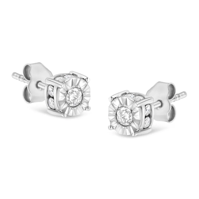 Unmissable Jewelry Clearance – Final Reductions 1/2 Cttw Miracle Set Diamond Stud Earring