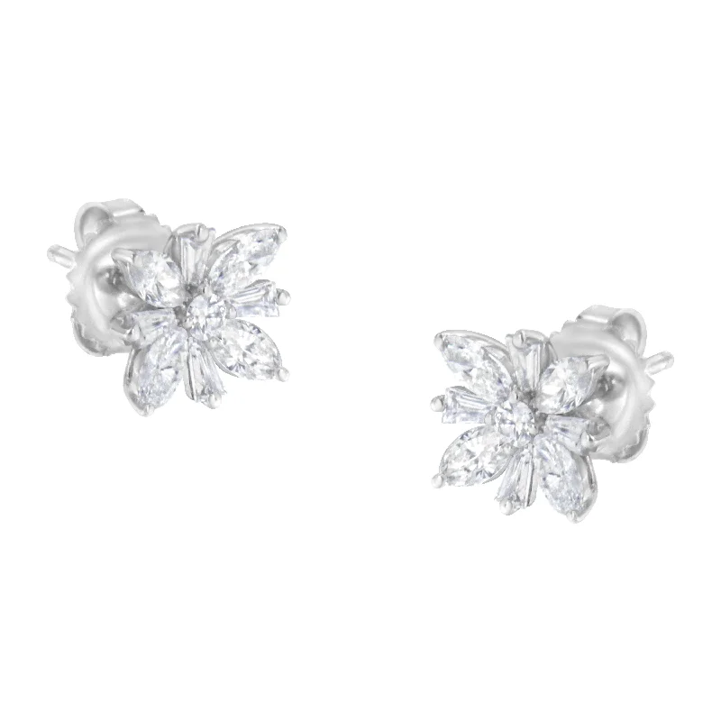 The Perfect Jewelry Piece At The Perfect Discount 14K White Gold 1 1/4 cttw Diamond Stud Earring