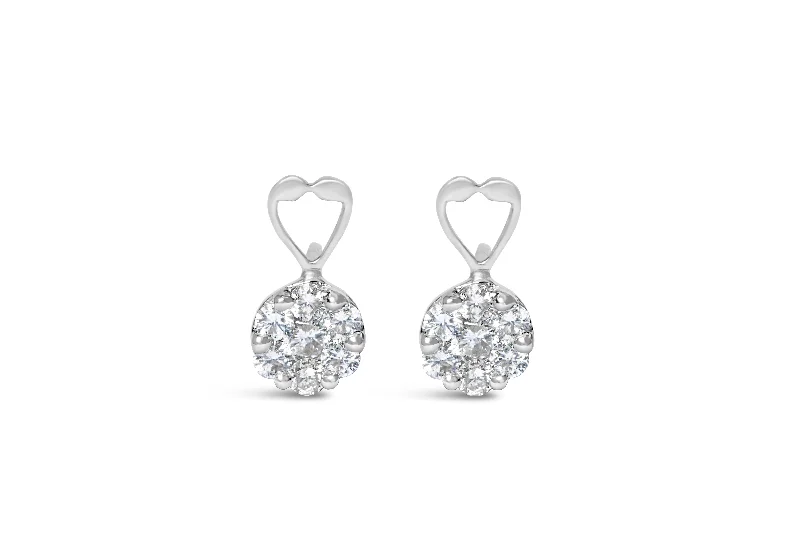 Dazzle With Discounts – Shop Jewelry On Sale 14K White Gold 1 1/4 cttw Round Cut Diamond Earrings