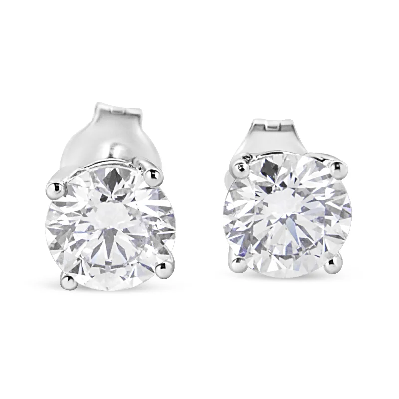 Fashion-Forward Jewelry At Incredible Prices 14K White Gold 1 3/4 Cttw Lab Grown Round Brilliant Diamond Solitaire Stud Earring