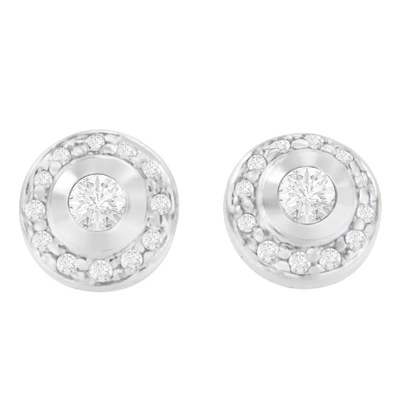 Limited Stock On Premium Jewelry At Low Prices 14K White Gold 1/3 cttw Round Cut Diamond Earrings