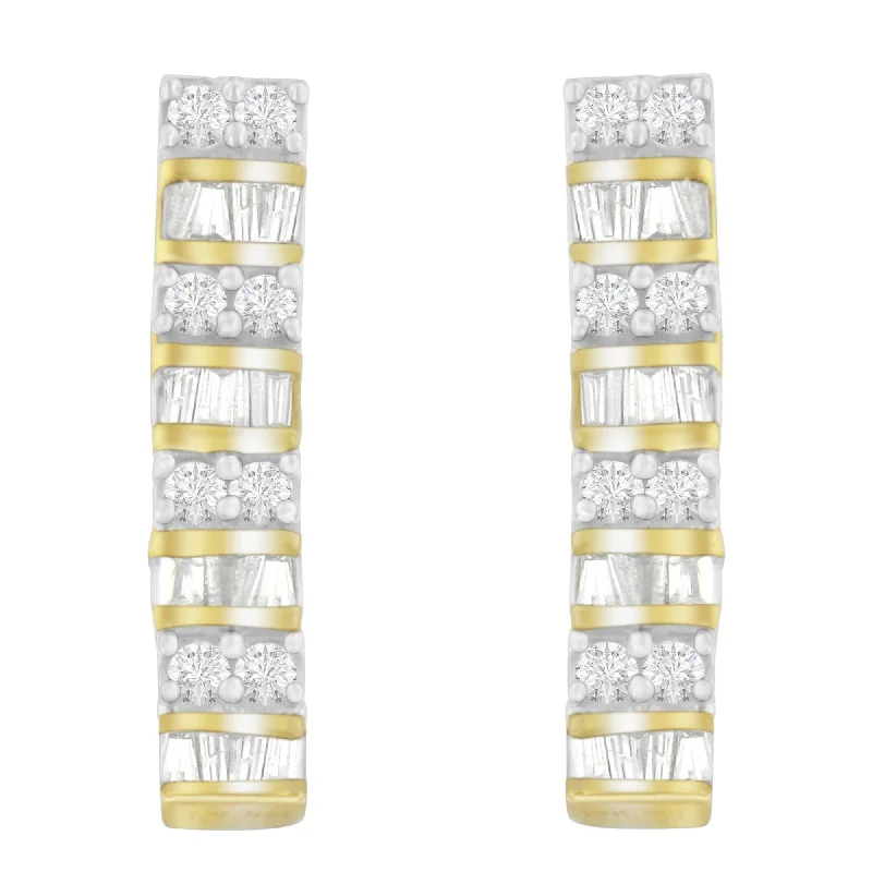Seasonal Jewelry Deals – Elevate Your Style 14K Yellow Gold 1 1/3 cttw Diamond Dangle Earrings