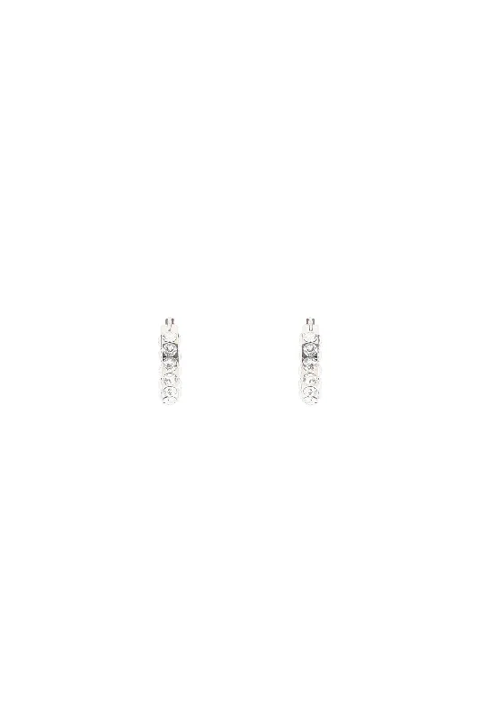 Affordable Luxury Jewelry For Every Occasion Amina Muaddi Small Jahleel Hoop Earrings With Crystals