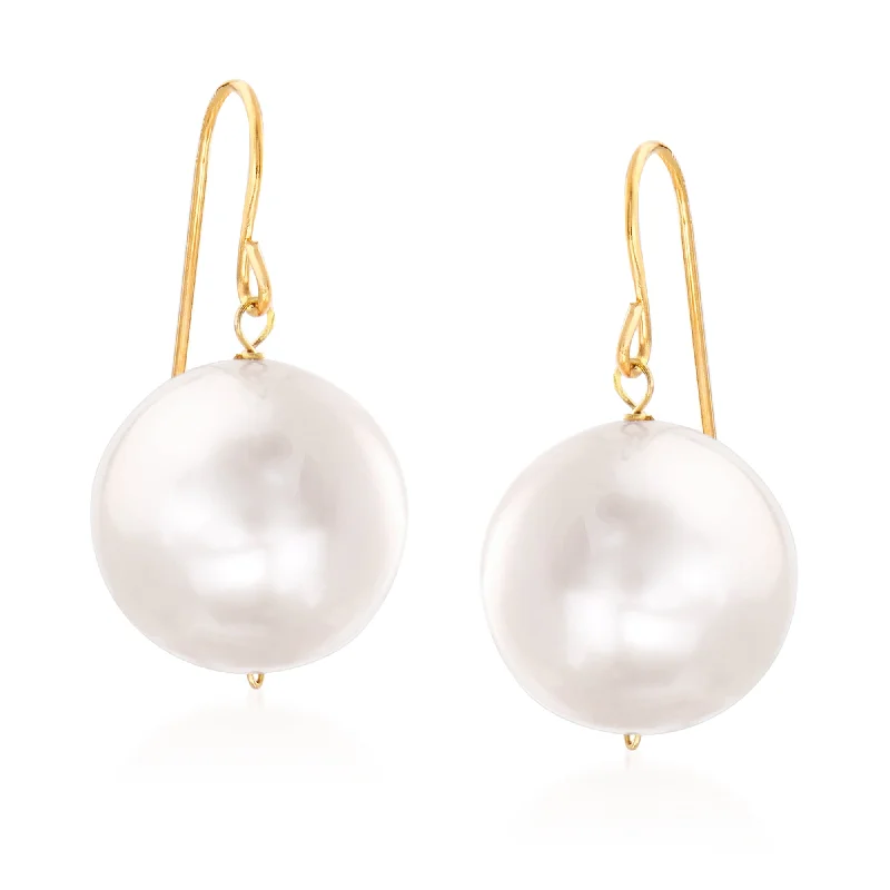 Save On Luxury Jewelry Pieces – Limited-Time Offers Ross-Simons 11mm Cultured Pearl Drop Earrings in 14kt Yellow Gold