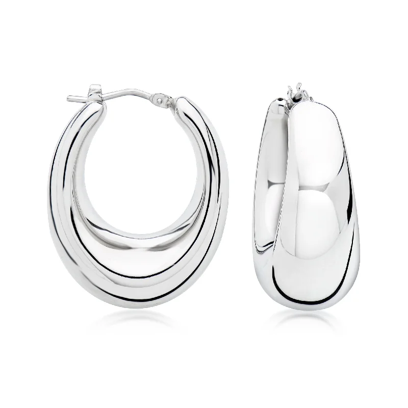 Special Sale On Handcrafted Jewelry – Shop Today Ross-Simons Italian Sterling Silver Graduated Hoop Earrings