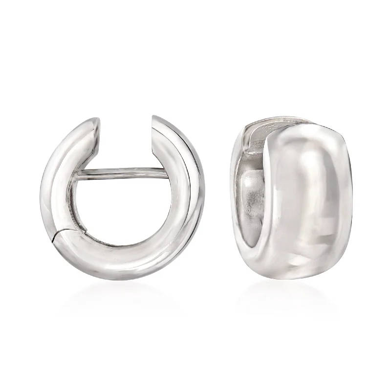 Dazzle In Elegance With Our Biggest Jewelry Sale Ross-Simons Italian Sterling Silver Huggie Hoop Earrings