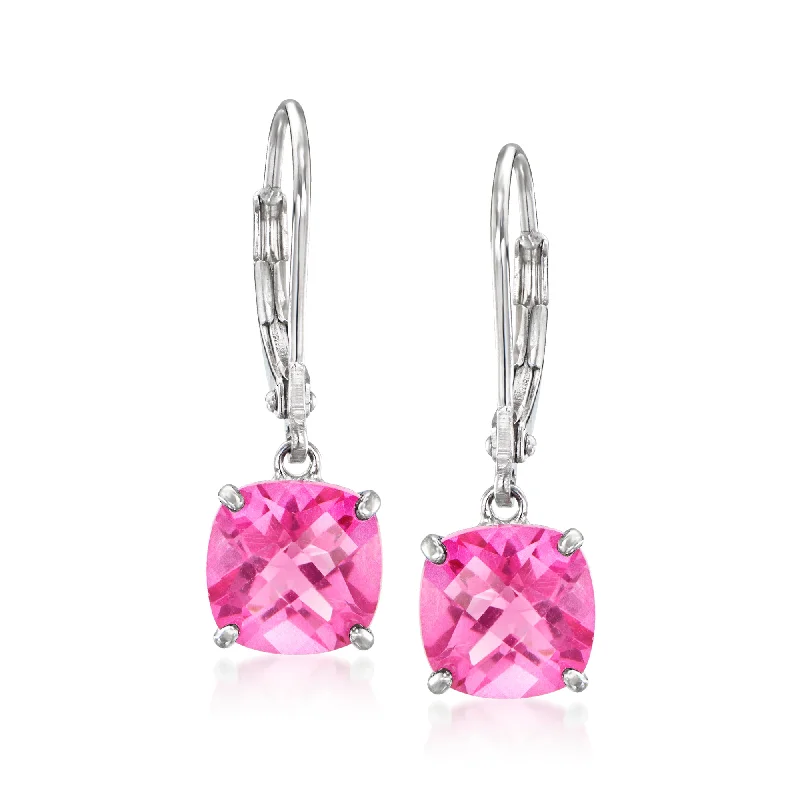 Jewelry Sale Alert – Shop Timeless Elegance Today Ross-Simons Pink Topaz Drop Earrings in Sterling Silver