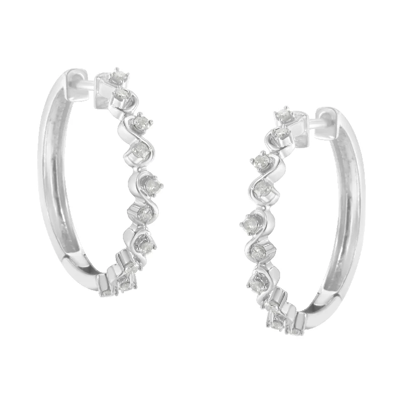 Unmissable Jewelry Clearance – Final Reductions Sterling-Silver Diamond Hoop Earring