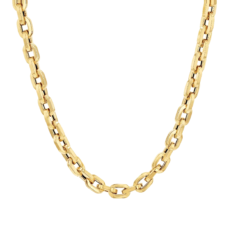 Trendy Minimalist Jewelry For Everyday Wear Chunky Box Chain Necklace